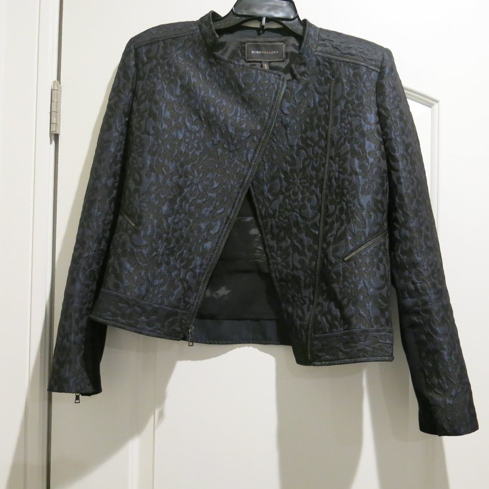 BCBG Black/Blue Floral Jacket
